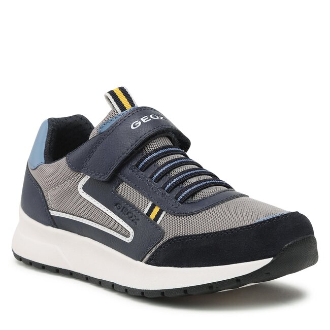 Sneakersy Geox J Briezee Boy J25GMB014MEC0661 D Navy Grey Półbuty