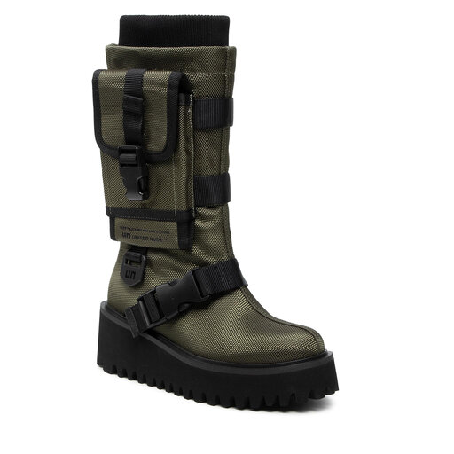 Stiefel United Nude Combat Pocket Khaki Eschuhe De