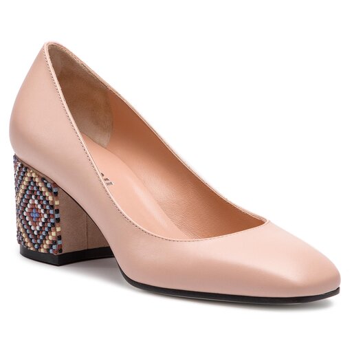 Halbschuhe Pollini SA10366C17TD260A Vit Nude Nude Eschuhe De