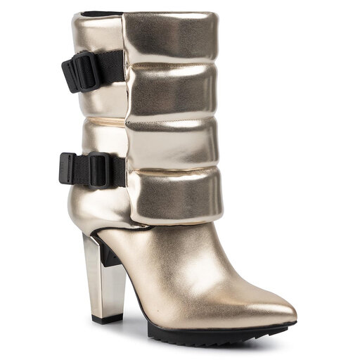 Kozaki United Nude Lev Puffer Bootie 104682216 Złoty eobuwie pl