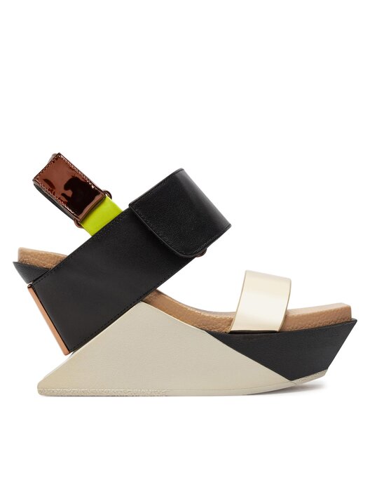 Sandały United Nude Delta Wedge Sandal Brązowy eobuwie pl