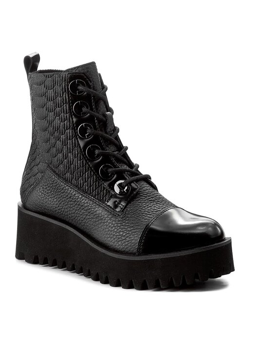 Botine United Nude Combat Negru Epantofi Ro