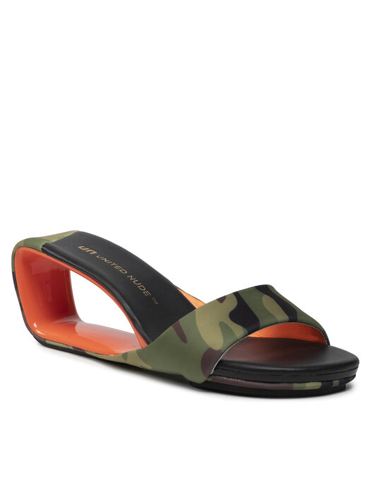 Pantoletten United Nude Mobius Mid Gr N Eschuhe De