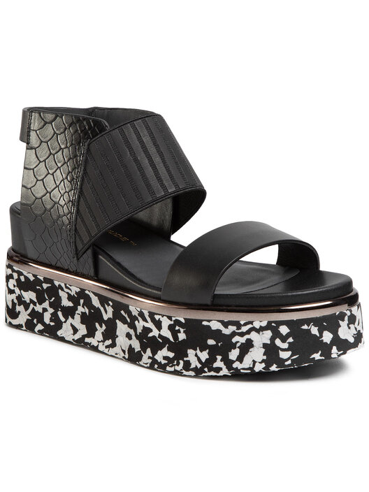 Sandały United Nude Rico Sandal Czarny eobuwie pl