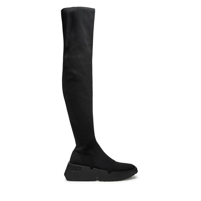 Overknees United Nude Mega Long Boot Schwarz Eschuhe De