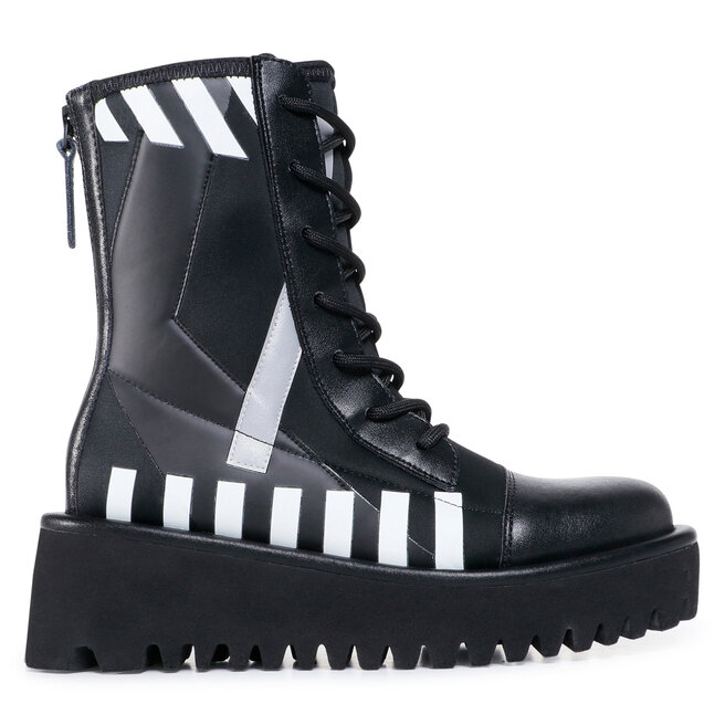 Botki United Nude Combat Calli Mono Eobuwie Pl