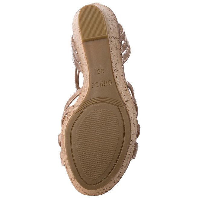 Sandalen Guess Ginny Flgny Paf Nude Eschuhe De