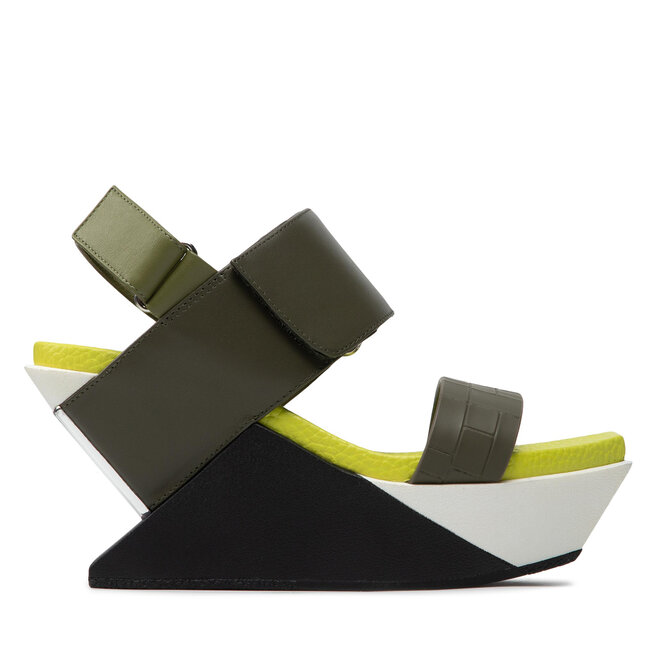 Sandály United Nude Delta Wedge Sandal 104139816 Olive eobuv cz