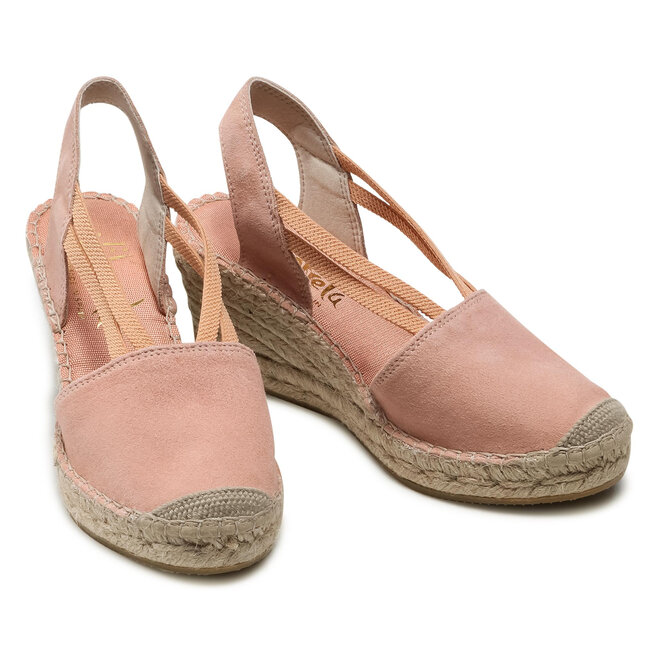 Espadryle Vidorreta Valenciana Elasticos Nude Eobuwie Pl