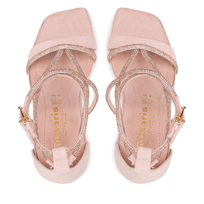 Sandalen Tamaris Nude Crystal Eschuhe De