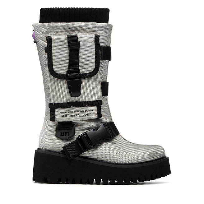 Stiefel United Nude Combat Pocket Grau Eschuhe De