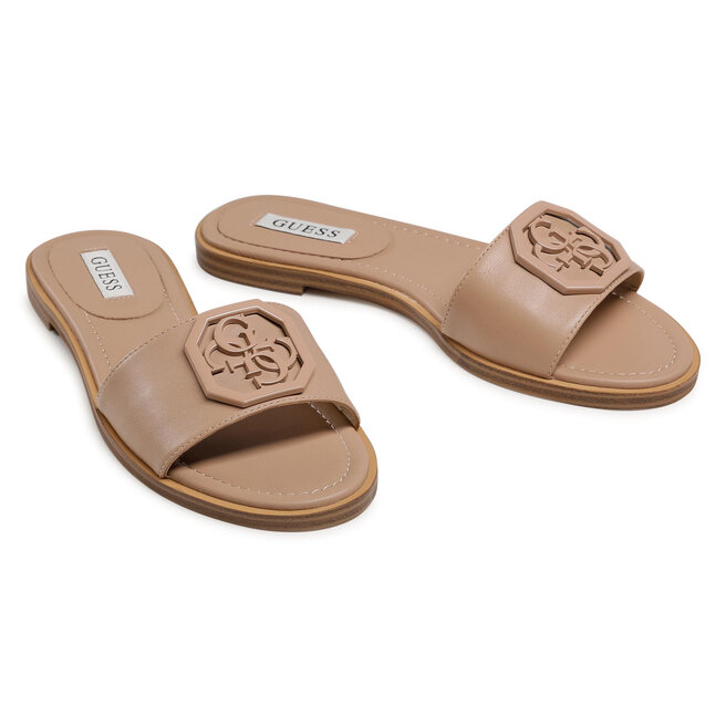 Pantoletten Guess Botali FL6BOT LEA19 NUDE Eschuhe De