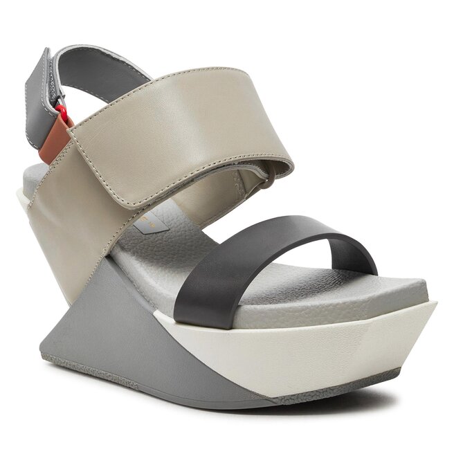 Sandale United Nude Delta Wedge Sandal Bej Epantofi Ro
