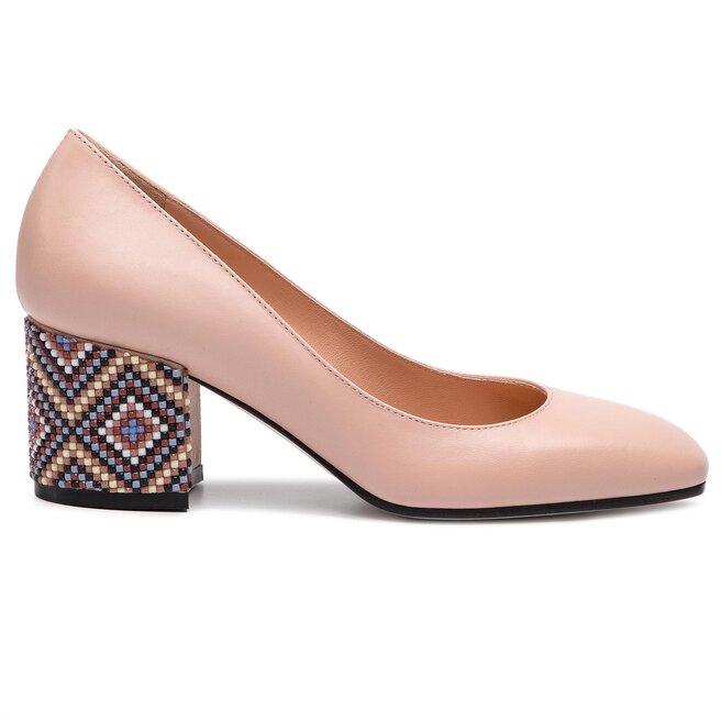 Halbschuhe Pollini SA10366C17TD260A Vit Nude Nude Eschuhe De