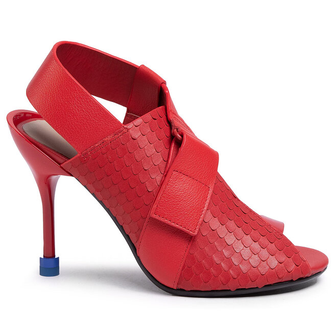 Sanda Y United Nude Square Sandal Hi Czerwony Eobuwie Pl