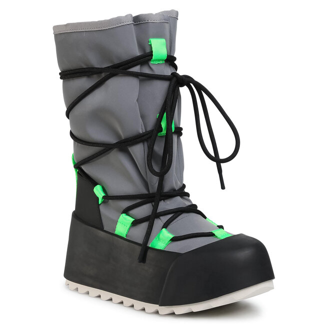 Śniegowce United Nude Polar Calf Boot 1059414112562 Szary eobuwie pl