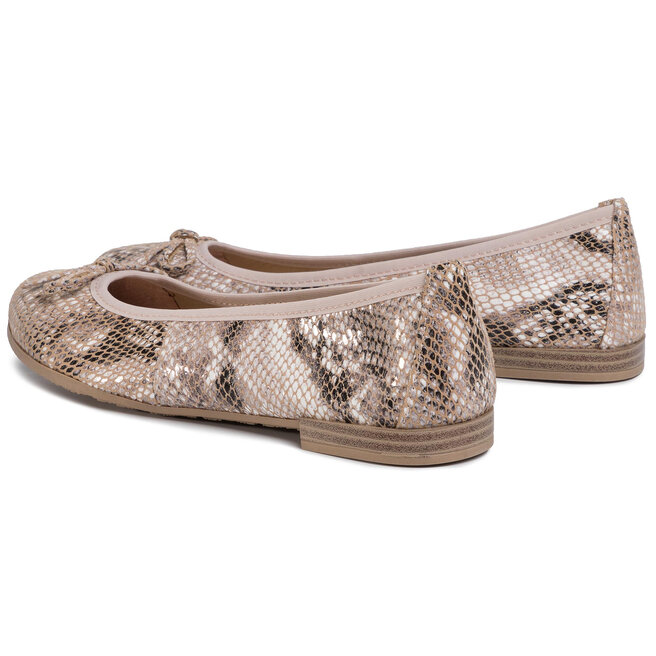 Baleriny Marco Tozzi Nude Structure Eobuwie Pl