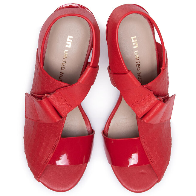 Sanda Y United Nude Square Sandal Hi Czerwony Eobuwie Pl