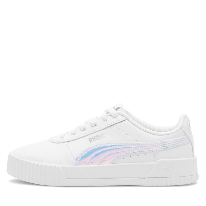 Sneakersy Puma Carina Holo Jr Bia Y White Eobuwie Pl