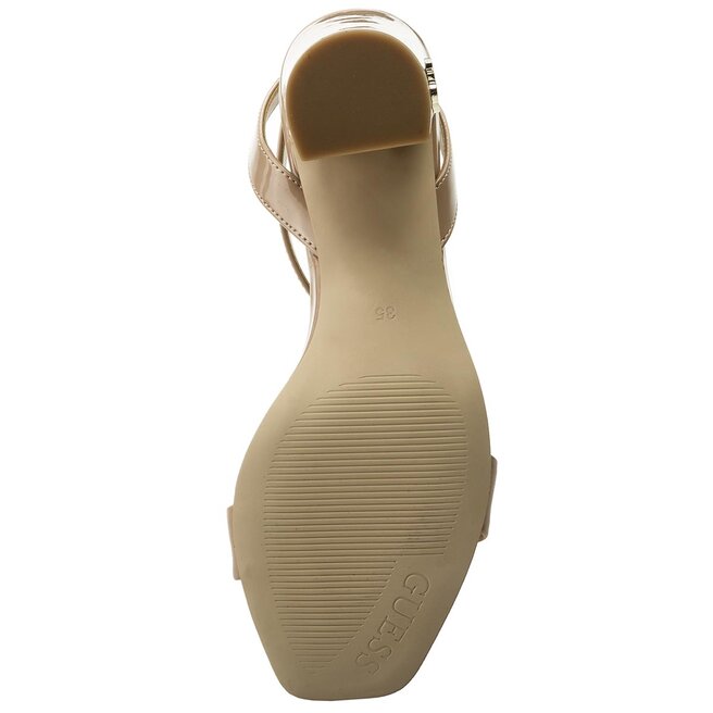 Sandalen Guess Annabel Flann Paf Nude Eschuhe De
