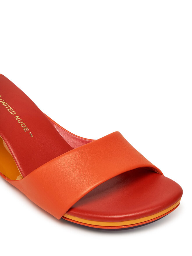 Pantoletten United Nude Mobius Mid Orange Eschuhe De