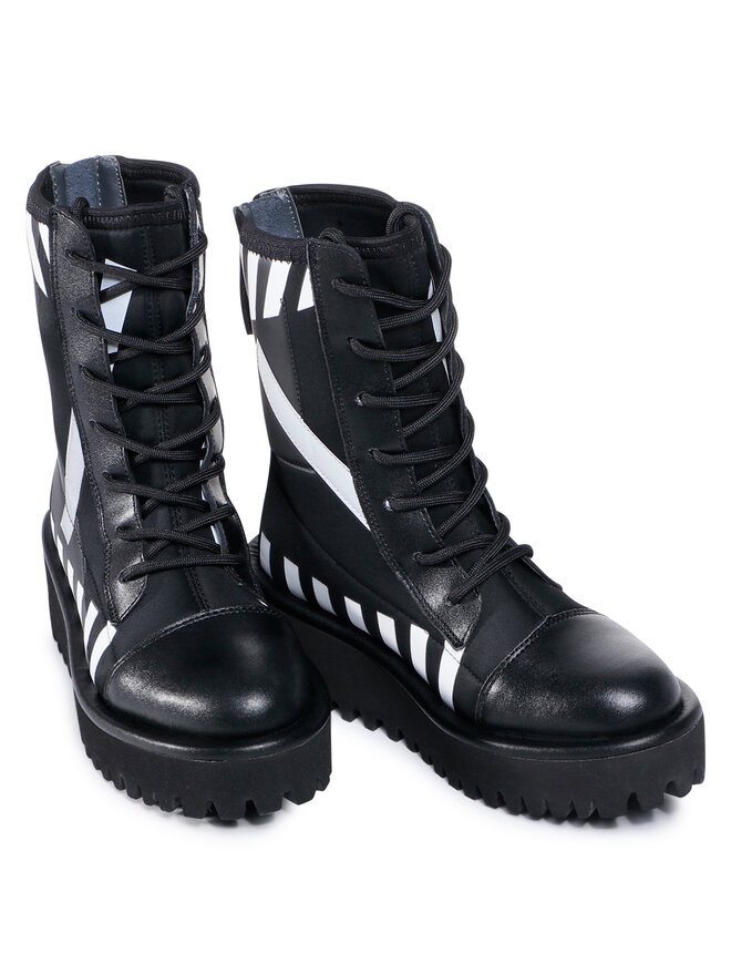 Stiefeletten United Nude Combat Calli Schwarz Eschuhe De