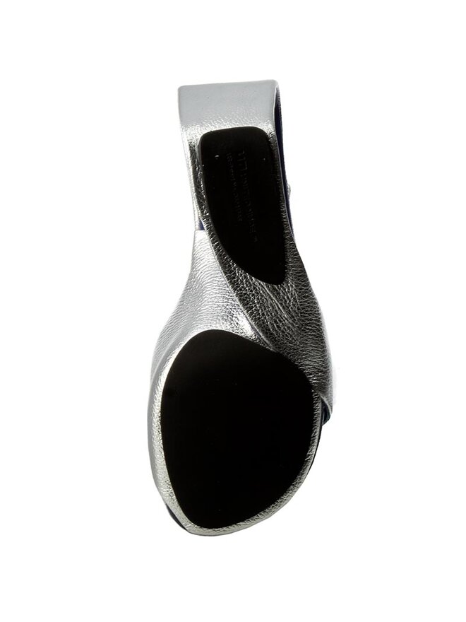 Pantoletten United Nude Mobius Hi Silberfarben Eschuhe De