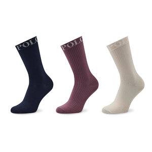 Set di 3 paia di calzini lunghi da donna Nouveau Polo Ralph Lauren - 455888857001 Asst