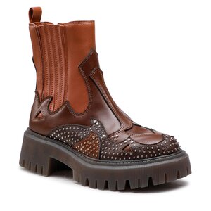 Image of Klassische Stiefeletten Steve Madden - Abide SM11002179-03001-333 Cognac Multi