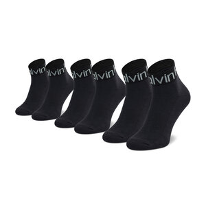 Set di 3 paia di calzini lunghi da uomo Calvin Klein - 701218722 Black 001