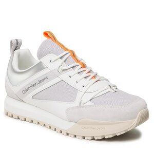 Image of Sneakers Calvin Klein Jeans - Toothy Runner Low Laceup Mix YM0YM00710 Bright White/Oyster Mushroom YBR