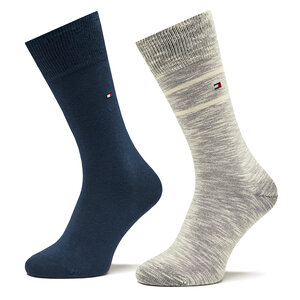 Set di 2 paia di calzini lunghi da donna Tommy kkert Hilfiger - 701222628 Navy 039