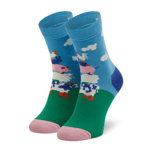 Calzini lunghi da bambini Happy Socks - KFAT01-6000 Blu