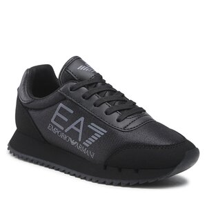 Sneakers Ea7 Emporio Armani panelled lace-up sneakers - XSX107 XOT56 Q757 Triple Blk/Irongate