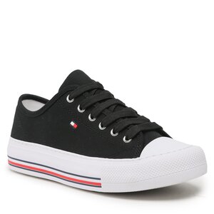 Scarpe da ginnastica Tommy Hilfiger - Low Cut Lace-Up Sneaker T3A9-32677-0890 S Black 999