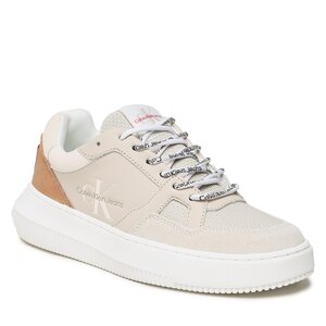 Image of Sneakers Calvin Klein Jeans - Chunky Cupsole Fluo Contrast YW0YW00925 Eggshell/Raspberry Sorbet 0F4