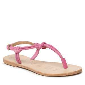 Image of Sandalen Manebi - Suede Leather Sandals V 1.8 Y0 Bold Pink Knot Thongs