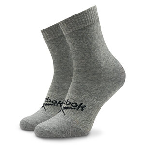 Image of Hohe Unisex-Socken Reebok - Active Foundation Quarter Socks GI0076 medium grey heather