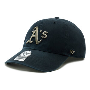 Image of Cap 47 Brand - MLB Oakland Athletics Ballpark Camo 47 CLEAN UP B-BPCAM18GWS-BK Black