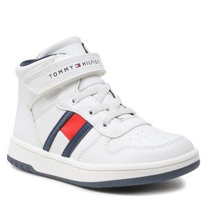 Sneakers Tommy Izzie Hilfiger - High Top Lace-Up/Velcro Sneaker T3B9-32476-1351 S White 100
