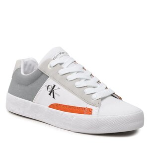 Scarpe sportive Calvin Klein Jeans - Low Cut Lace-Up Sneaker V3X9-80564-1355 S White/Grey/Orange Y606