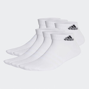 Calzini corti unisex adidas - Cushioned Sportswear Ankle Socks 6 Pairs HT3442 white/black
