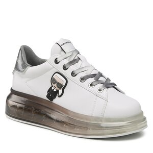 Sneakers Karl Lagerfeld - KL62631D  White Lthr W/Black