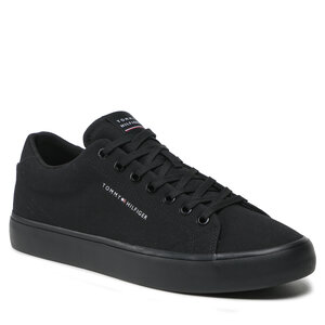 Image of Sneakers aus Stoff Tommy Hilfiger - Th Hi Vulc Core Low Canvas FM0FM04686 Black BDS