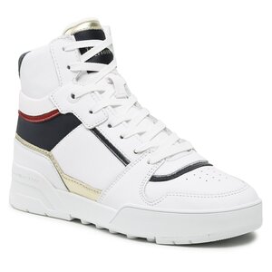 Sneakers Tommy Hilfiger - High Th Basket Sneaker FW0FW07023 White/Rwb 0K9
