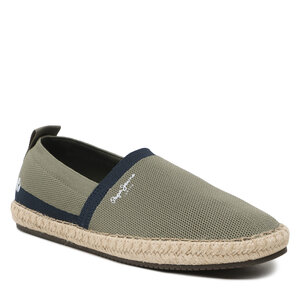 Image of Espadrilles Pepe Jeans - Tourist Camp Knit PMS10313 Khaki Green 765