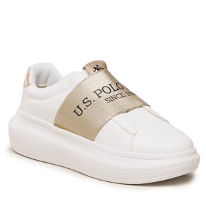 Image of Sneakers U.S. Polo Assn. - Helis HELIS016 WHI-GOL01