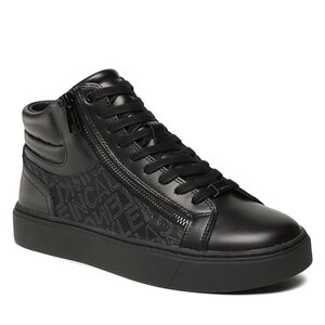 Image of Sneakers Calvin Klein - High Top Lace Up W/Zip Mono HM0HM01046 Outline Mono Black 0GK