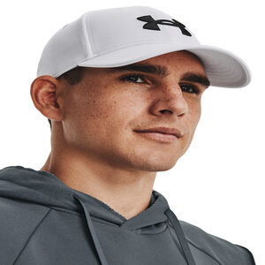 Image of Cap Under Armour - Men's UA Blitzing Adj 1376701-100 White//Black