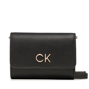 Image of Handtasche Calvin Klein - Re-Lock Trifold Sm W/Strap K60K611010 BAX